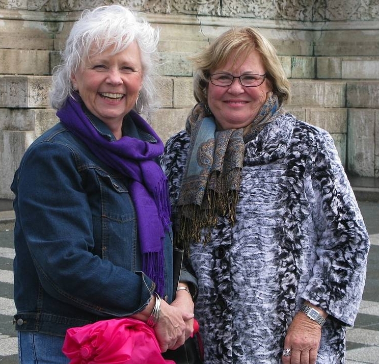 Karen and Charlene in Budapest