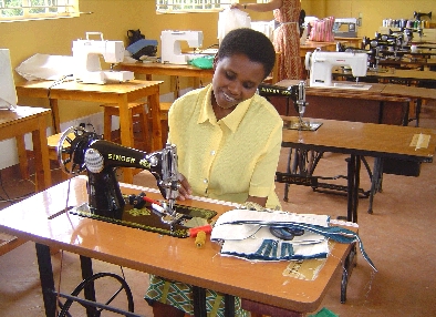 The sewing room in Amani Ya Juu